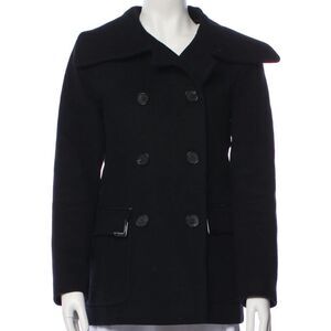 Mackage Women's Black Double-Breasted Peacoat